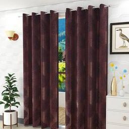 presto Wine Polyester Door Curtain-picture-8