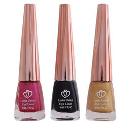 Looks United Set Of 3 Metallic Long Lasting Intense Single Stroke Eyeliner - 5 ml Each-15