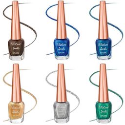 ForSure Set of 6 Sparkle Shine Glitter Liquid Eyeliners 7 ml Each - 03, 04, 05, 06, 07, 08-15
