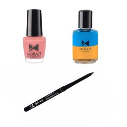 Moraze Set of Kajal with Nail Polish and Nail Paint Remover-25