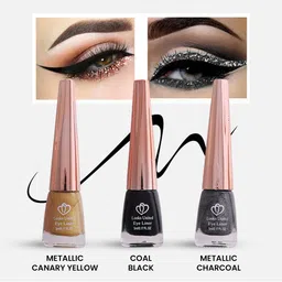 Looks United Set Of 3 Long Lasting Intense Single Stroke Metallic Liquid Eyeliner -5mlEach-14