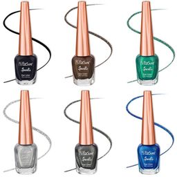 ForSure Set of 6 Sparkle Shine Glitter Liquid Eyeliners 7 ml Each - 01, 02, 03, 05, 06, 07-50