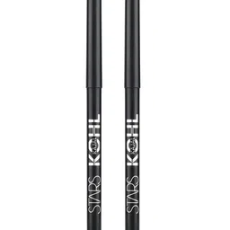 Stars Cosmetics Set of 2 Kohl Smudge Proof & Water Proof Kajal Pencil 30 g each - Black-36