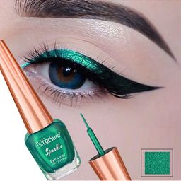 ForSure Set of 2 Sparkle Long Lasting Liquid Eyeliner 7ml each - Grey 02 & Green 03 image 2