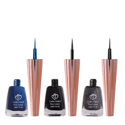 Looks United Set Of 3 Eyeliners 5 ml Each - Admiral Blue + Coal Black + Charcoal image 5