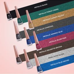 Looks United Set Of 3 Metallic Long Lasting Intense Single Stroke Liquid Eyeliner-5ml Each image 3