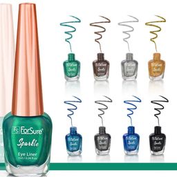ForSure Set of 6 Sparkle Shine Glitter Liquid Eyeliners 7 ml Each - 01, 03, 05, 06, 07, 08 image 3