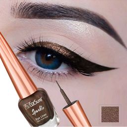 ForSure Set of 2 Sparkle Long Lasting Liquid Eyeliner 7ml each - Brown 06 & Blue 08 image 3