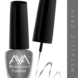 AYA Set Of 2 Waterproof & Long Lasting Metallic Glossy Liquid Eyeliner 5ml Each - Metallic Pink & Metallic Grey image 5
