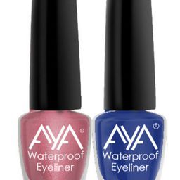 AYA Set of 6 Waterproof Eyeliner - 5ml each & 2 Eyebrow Pencil - 1.4g each image 3