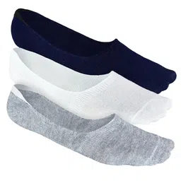Heelium Men Solid Pack of 3 Odour Free Breathable Low Cut Bamboo No Show Socks-20