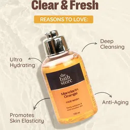 The Bath Store Mandarin Orange Set Of 3 Face Wash For Deep Cleansing - 100ml Each image 5