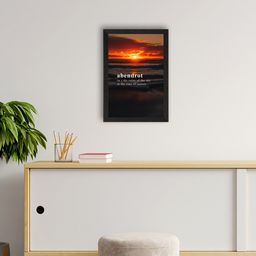 eCraftIndia Black & Orange Motivational Quote Printed Framed UV Art Painting-image-59
