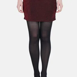 Hill Islands Women Black Patterned Stockings-image-47