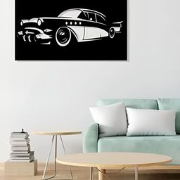 ARTROOMS Black Vintage Car Metal Wall Hanging-picture-31
