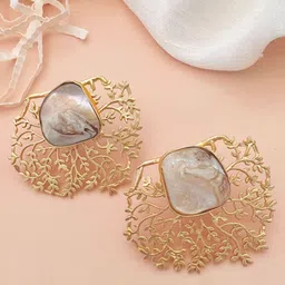 ABDESIGNS Gold-Plated Classic Stud Earrings-42