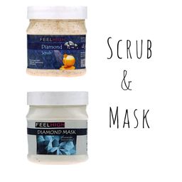 FEELHIGH Set Of 2 Diamond Face Scrub & Mask - 500ml Each-19