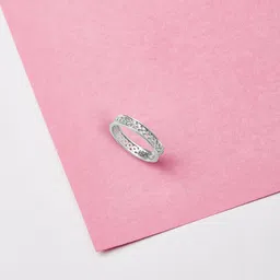 Mia by Tanishq 92.5 Sterling Silver Sleek Geometric Finger Ring-43
