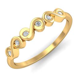 KUBERBOX 18KT Gold Diamond Studded Ring - 1.98 g-image-44