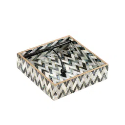 DULI Grey Printed Tissues & Napkin Holder image 2