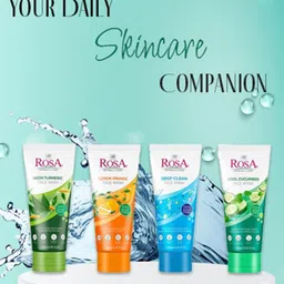 ROSA Set Of 2 Cucumber Face Wash Control Pimple Dry Refreshing & Soothing Skin-120ml Each image 2