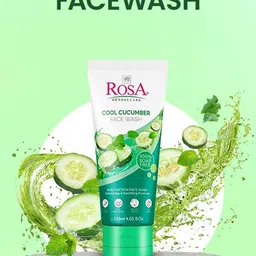 ROSA Set Of 2 Cucumber Face Wash Control Pimple Dry Refreshing & Soothing Skin-120ml Each image 4