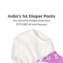SuperBottoms Kids Set of 3 Printed Diaper Pants with Drawstring image 5