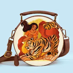 Kalankit Floral Printed Bucket Sling Bag-14