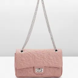 Lino Perros Floral Quilted Structured Sling Bag-7