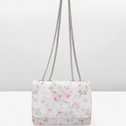 Lino Perros Floral Printed Structured Sling Bag-18