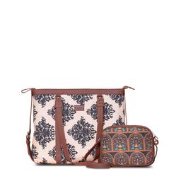 ZOUK Printed Structured Sling Cotton Bag-image-38