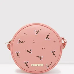 Caprese Floral Printed Leather Structured Sling Bag-picture-51