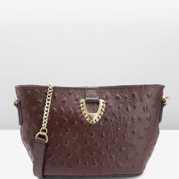 Hidesign Textured Leather Structured Sling Bag-12