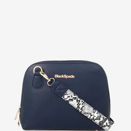 Black Spade PU Structured Sling Bag-13