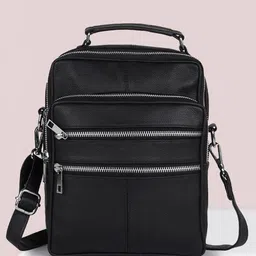 CIMONI Textured Structured Leather Sling Bag-15