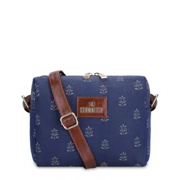 THE CLOWNFISH Women Adelina Women Printed Cotton Structured Sling Bag-24