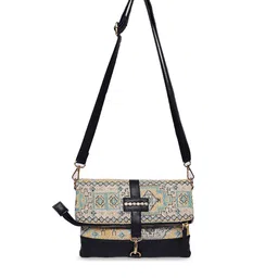 ASTRID Self Design Structured Sling Bag-picture-36