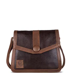 Abelardo De Moda Textured Leather Structured Sling Bag image 2