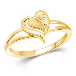 Vighnaharta Rhodium Plated Leafy Heart Shape Ring With Rose Ring Box-image-51