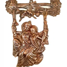 apka mart Brown Radha Krishna Wall Hanging-image-61