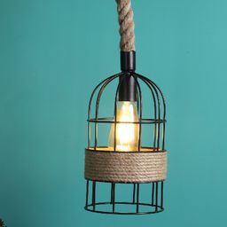 EXIM DECOR Brown Contemporary USP Pendant Rope Lights-49