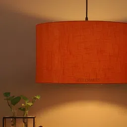 BTR CRAFTS Orange Spherical Ceiling Lamp-image-91