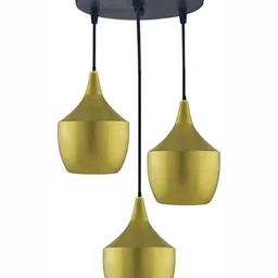 Areezo Gold-Toned Bell Ceiling Lamp-image-49