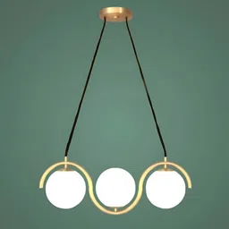 Areezo Gold-Toned Metal Contemporary Ceiling Lamp-image-50