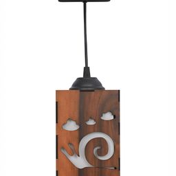 Gojeeva Brown Textured Ceiling Lamp With Adjustable Cord image 2