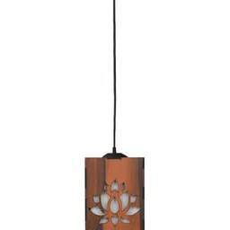 Gojeeva Brown 4 Pieces Textured Ceiling Lamp With Adjustable Cord image 5
