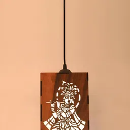Gojeeva Brown & White 4 Pieces Textured Contemporary Ceiling Lamps-13
