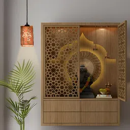 Gojeeva Brown & White Textured Contemporary Ceiling Lamp-75