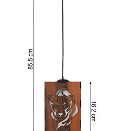 Gojeeva Brown 2 Pieces Textured Ceiling Lamp With Adjustable Cord image 4