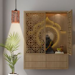Gojeeva Brown Textured Ceiling Lamp With Adjustable Cord-56